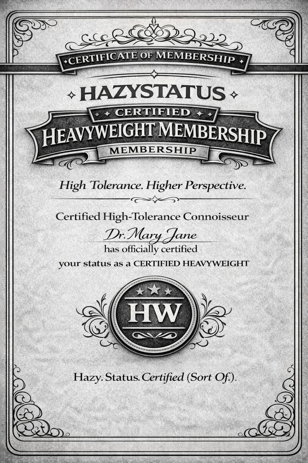 Hazy Heavyweight Digital Membership Kit