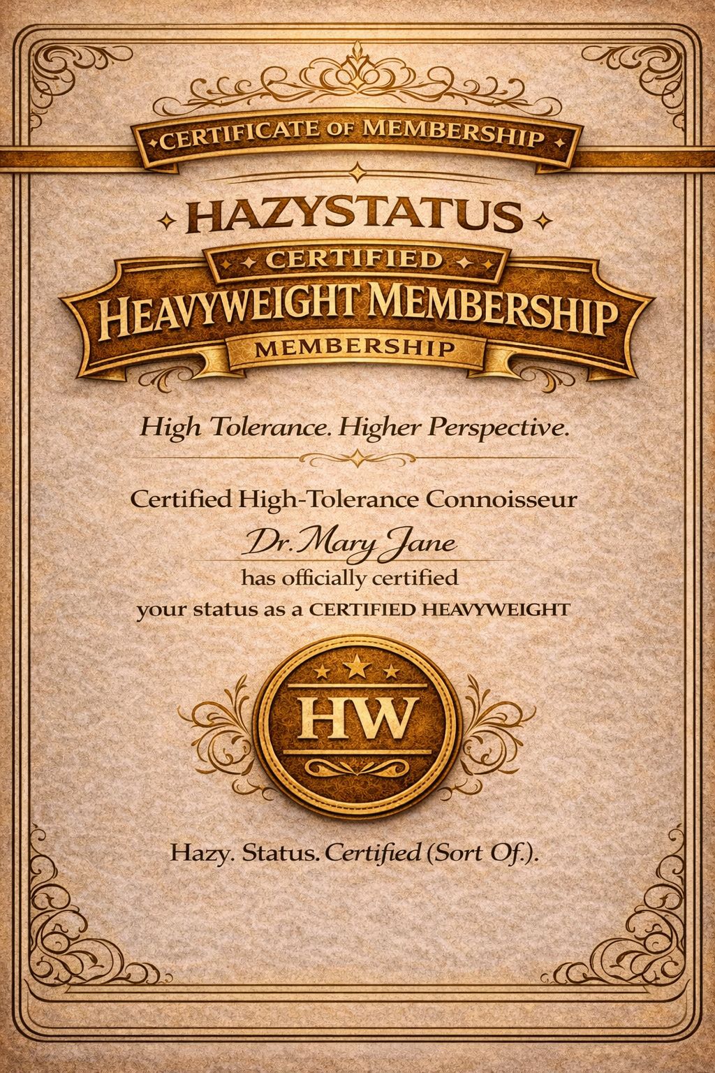 Hazy Heavyweight Digital Membership Kit