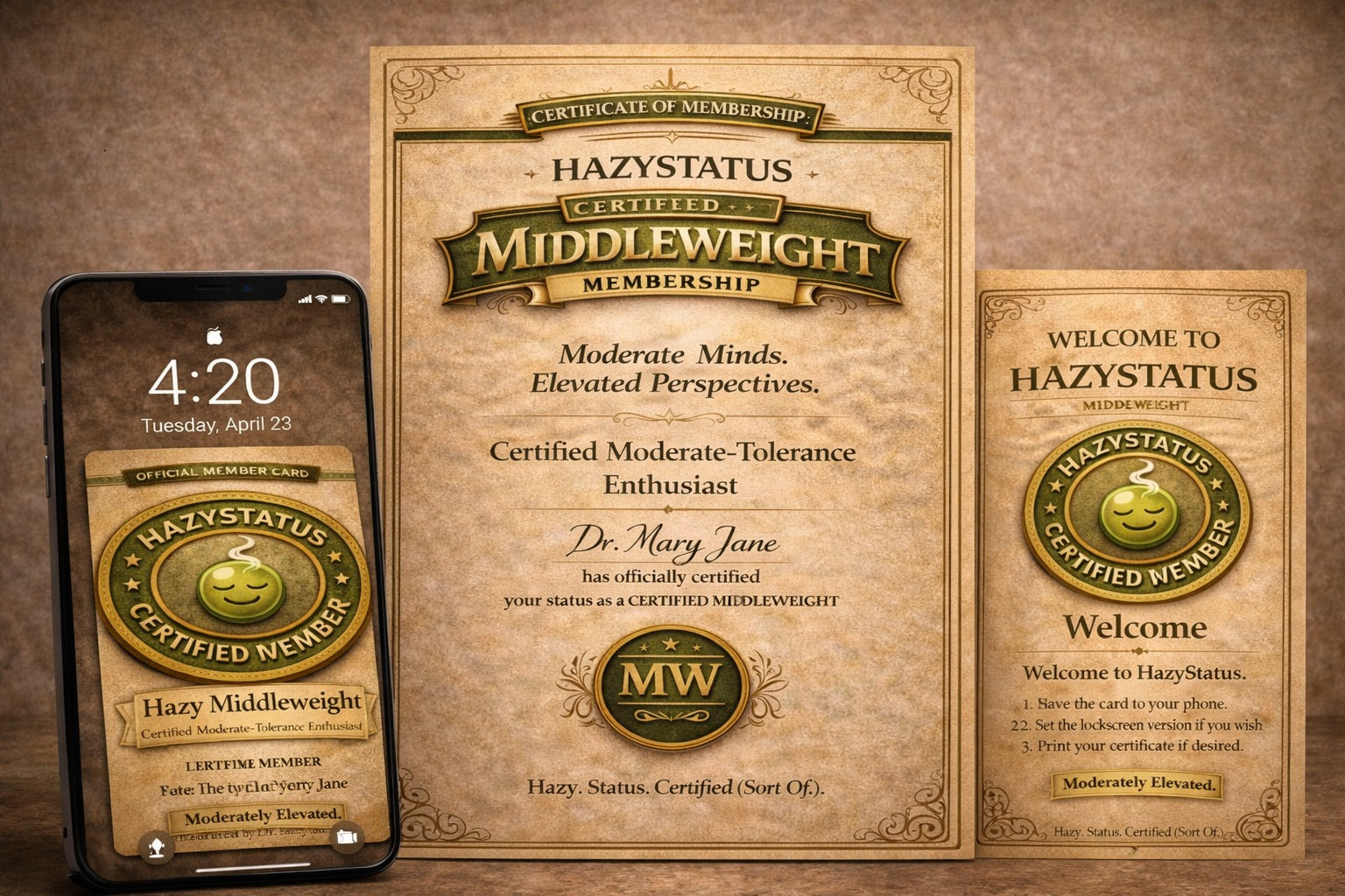 Hazy Middleweight Digital Membership Kit