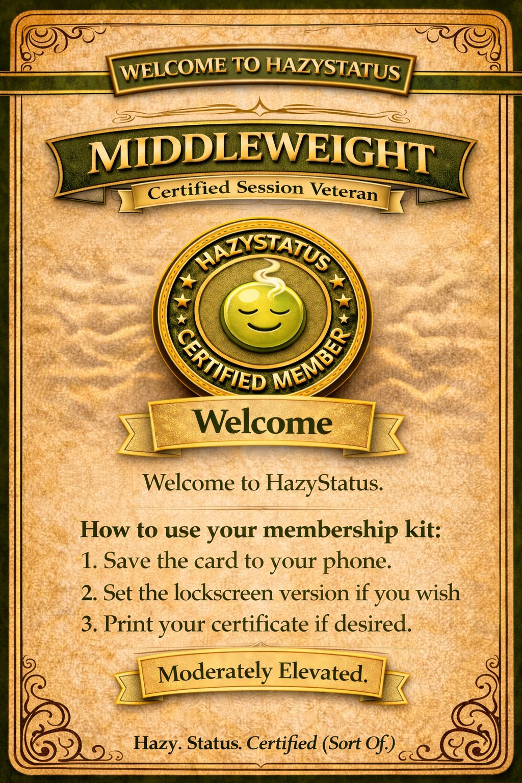 Hazy Middleweight Digital Membership Kit